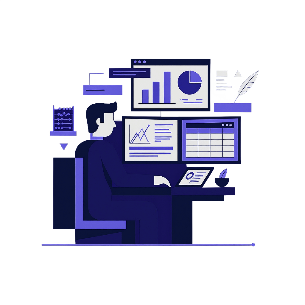 Professional analyzing financial charts and data with pen